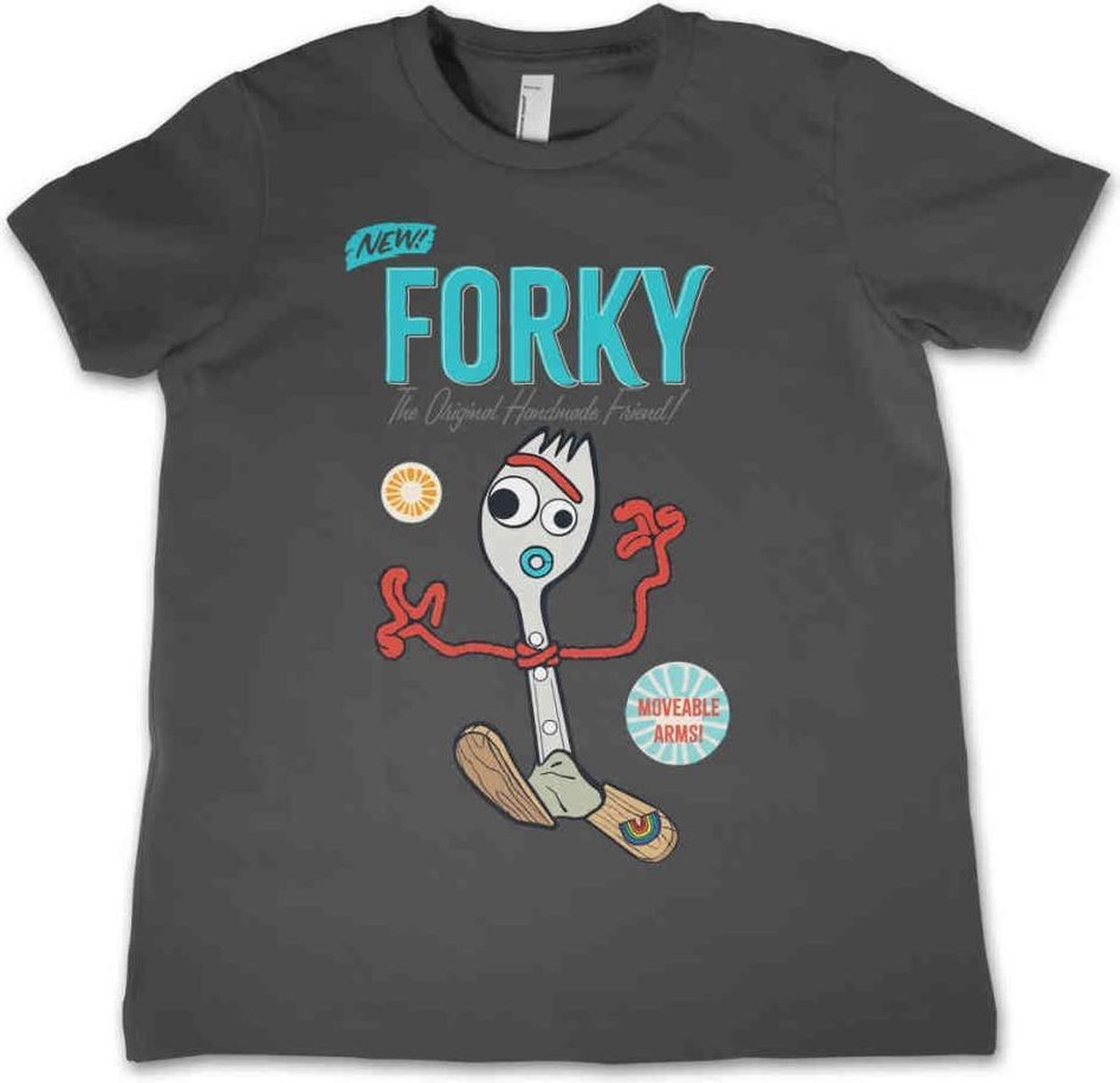 Disney Toy Story Kinder Tshirt -Kids tm 6 jaar- Forky Grijs
