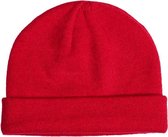 MSTRDS - Short Cuff Knit Beanie red one size Beanie Muts - Rood