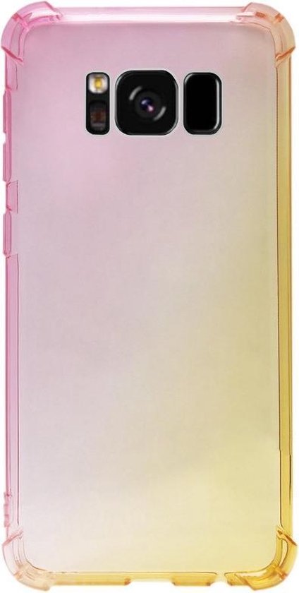 Étui souple en Siliconen ADEL pour Samsung Galaxy S8 Plus - Rose dégradé jaune