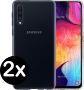 Samsung Galaxy A50 Hoesje Siliconen Case Hoes Cover - 2-PACK