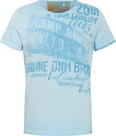 Camp David ® T-shirt met used look en print artworks
