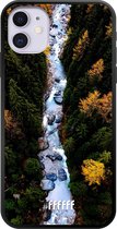 iPhone 11 Hoesje TPU Case - Forest River #ffffff