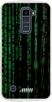 LG K10 (2016) Hoesje Transparant TPU Case - Hacking The Matrix #ffffff