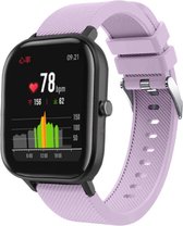 Siliconen Smartwatch bandje - Geschikt voor  Xiaomi Amazfit GTS silicone band - lila - Horlogeband / Polsband / Armband