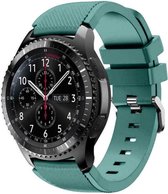 Siliconen Smartwatch bandje - Geschikt voor  Samsung Galaxy Watch siliconen bandje 46mm - dennengroen - Horlogeband / Polsband / Armband