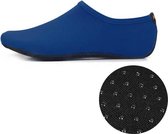 Anti-slip kunststof korrel textuur dikke doek enige effen kleur duiken schoenen en sokken  één paar  grootte: XXXL (marineblauw)