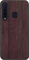 ADEL Siliconen Back Cover Softcase Hoesje voor Samsung Galaxy A9 (2018) - Houten Design