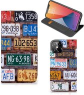 GSM Hoesje Geschikt voor iPhone 12 Pro Max Wallet Case Kentekenplaten
