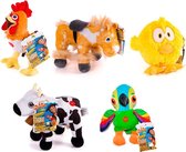 The Zenon Farm assorted plush toy animals