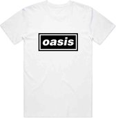 Oasis - Decca Logo Heren T-shirt - M - Wit