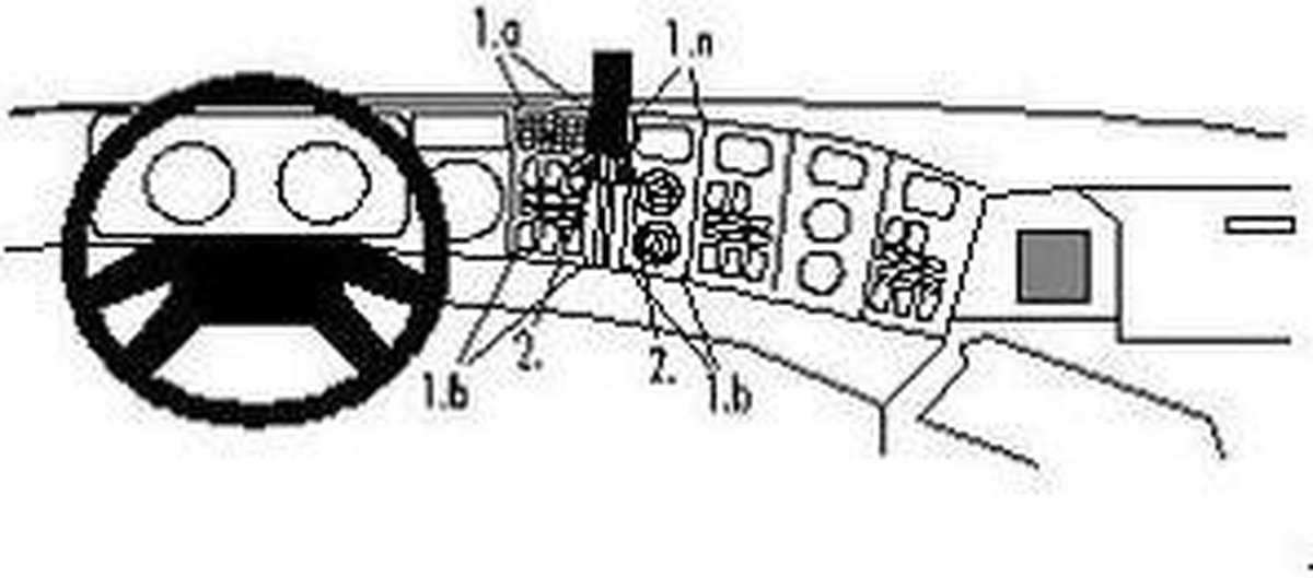 Brodit ProClip houder geschikt voor Scania 4-Serie 1995-2003 Center mount