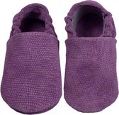 Hobea Chaussons de bébé en daim violet avec relief (Kruip)