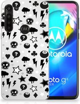 Telefoonhoesje Motorola Moto G8 Power Silicone Back Cover Silver Punk