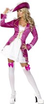 SMIFFYS - Fuchsia roze piraten pak voor vrouwen - Rose - L