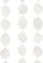 PARTYDECO - Witte slinger van papier - Decoratie > Muur-, deur- en raamdecoratie