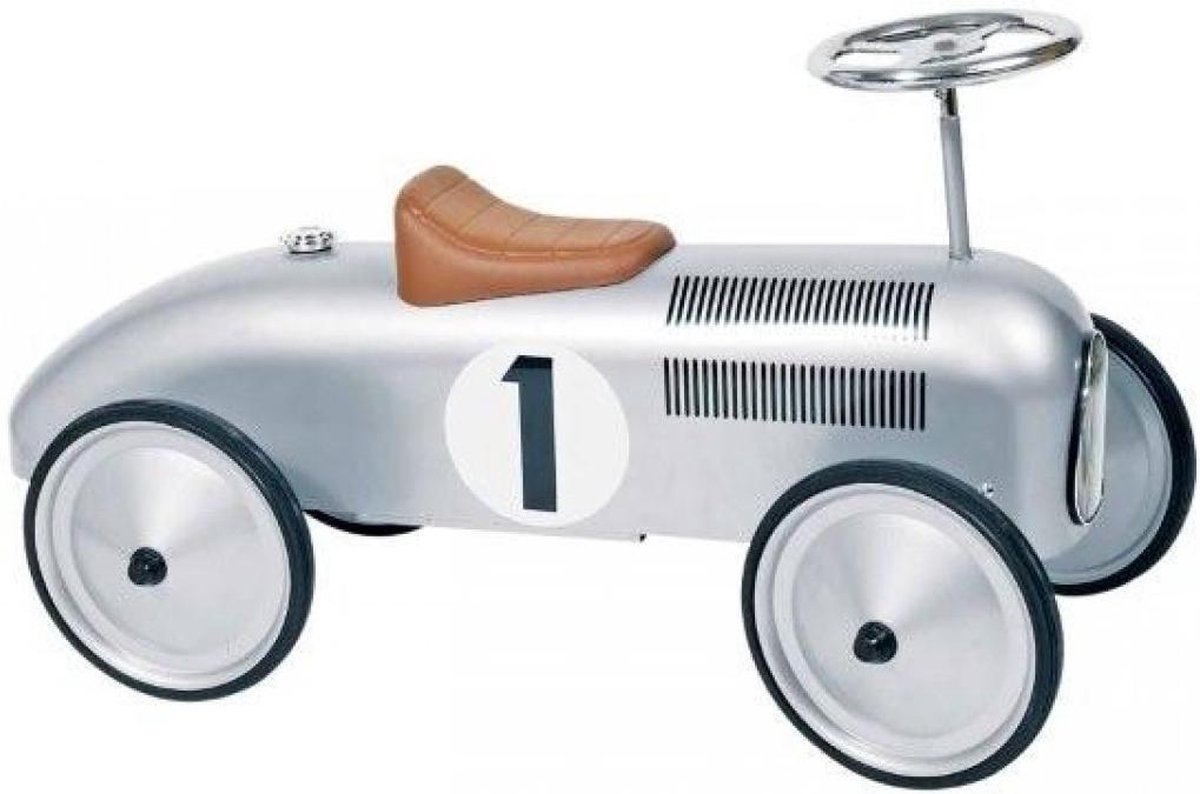 Goki Retro Loopauto Zilver