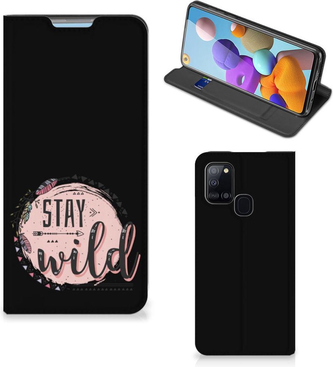 Samsung Galaxy A21s Magnet Case Boho Stay Wild