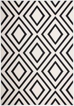 Kayoom laagpolig vloerkleed in 3D-optiek 160 x 230 Ivory