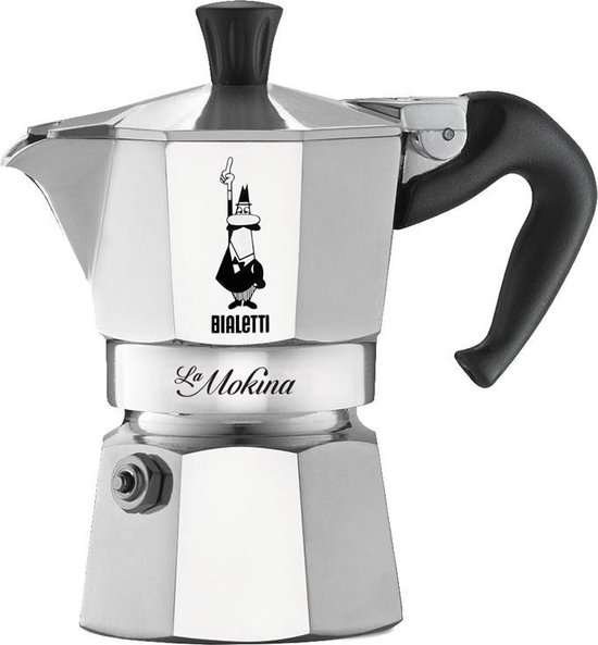 Foto: Bialetti 0002380 handmatig koffiezetapparaat moka express 0 4 l roestvrijstaal