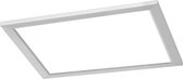 LED Plafondlamp WiZ - Smart LED - Trion Givon - 15W - Aanpasbare Kleur - Dimbaar - Afstandsbediening - Vierkant - Mat Nikkel - Aluminium - BES LED