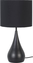 Light & Living Svante Tafellamp - Mat Zwart - Ø28x50 cm + Lampenkap
