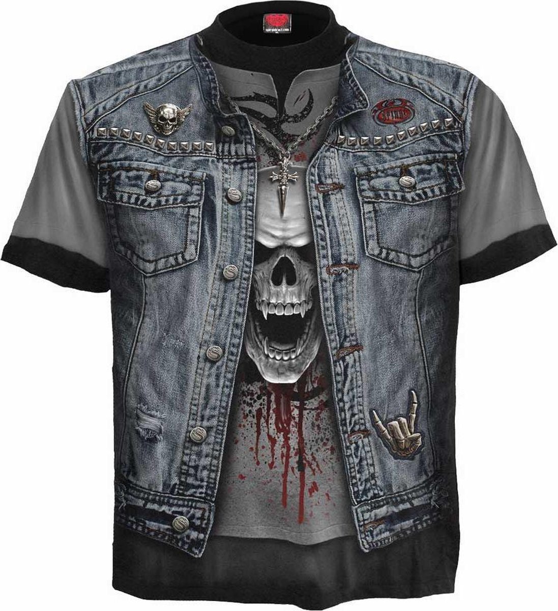Spiral - THRASH METAL Heren Tshirt - S - Zwart