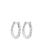 Boucles d'oreilles en argent torsadées