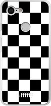 Google Pixel 3 Hoesje Transparant TPU Case - Checkered Chique #ffffff