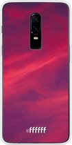 OnePlus 6 Hoesje Transparant TPU Case - Red Skyline #ffffff