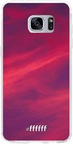 Samsung Galaxy S7 Edge Hoesje Transparant TPU Case - Red Skyline #ffffff