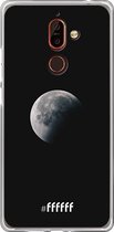 Nokia 7 Plus Hoesje Transparant TPU Case - Moon Night #ffffff