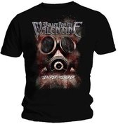 Bullet For My Valentine Heren Tshirt -L- Temper Temper Gas Mask Zwart