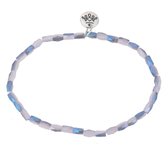 Melady Kralen Armband Ø6-7cm (3*6mm) Meerkleurig Glas Rond Kralen Armband Dames Armbandjes Sieraden Dames