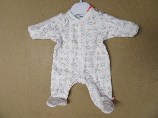 pyjama Noukie's ours polaire rose en velours 0 mois 50