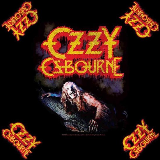 Ozzy Osbourne - Bark At The Moon Bandana - Zwart