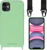 iMoshion Color Backcover met koord hoesje - Nylon Strap iPhone 11 hoesje - Groen