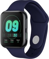 iMoshion Siliconen Smartwatch Bandje voor de Oppo Watch 41 mm - Donkerblauw