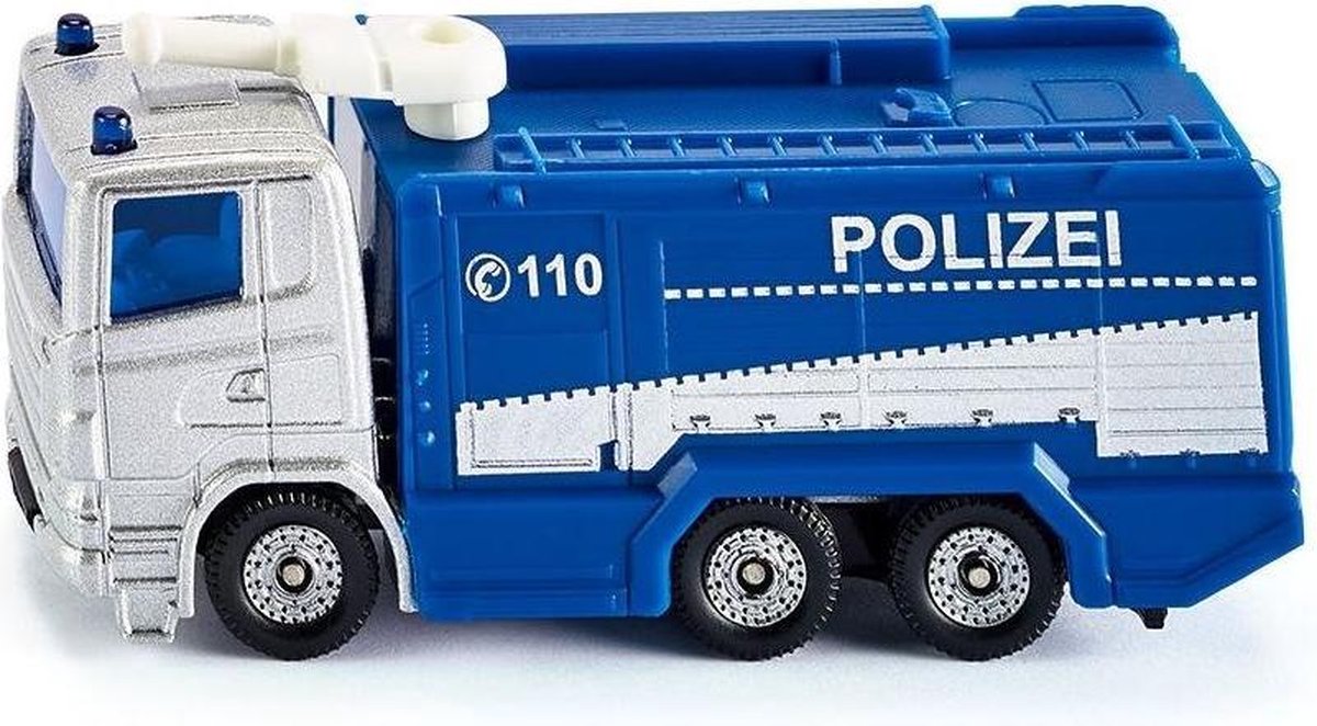 Siku Scania Polizei Waterkanon Vrachtwagen 8,4 Cm Blauw (1079)