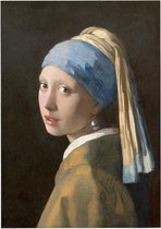 Meisje met de parel, Johannes Vermeer - Foto op Forex - 90 x 120 cm
