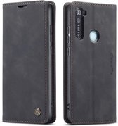 CaseMe - Xiaomi Redmi Note 8 hoesje - Wallet Book Case - Magneetsluiting - Zwart