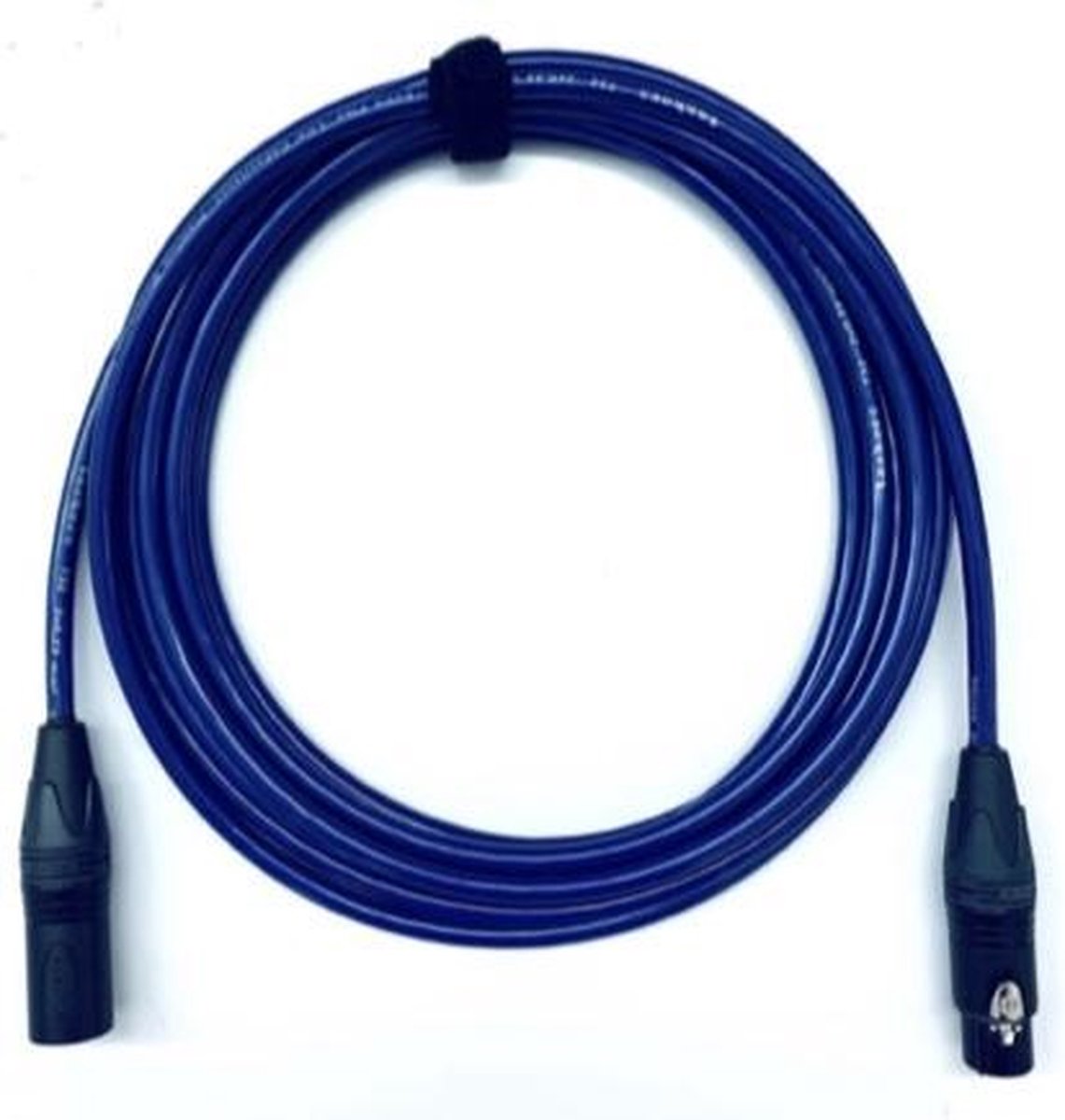 Tasker-Neutrik-XLR-XLR-microfoon-audio-T32MBAG06FBAGBL-Kleur: Fluo Blue-Lengte: 6 meter-Handgemaakt NL