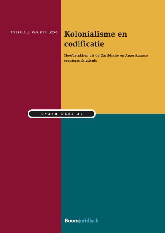 Studiereeks Nederlands-Antilliaans en Arubaans recht 41 -   Kolonialisme en codificatie