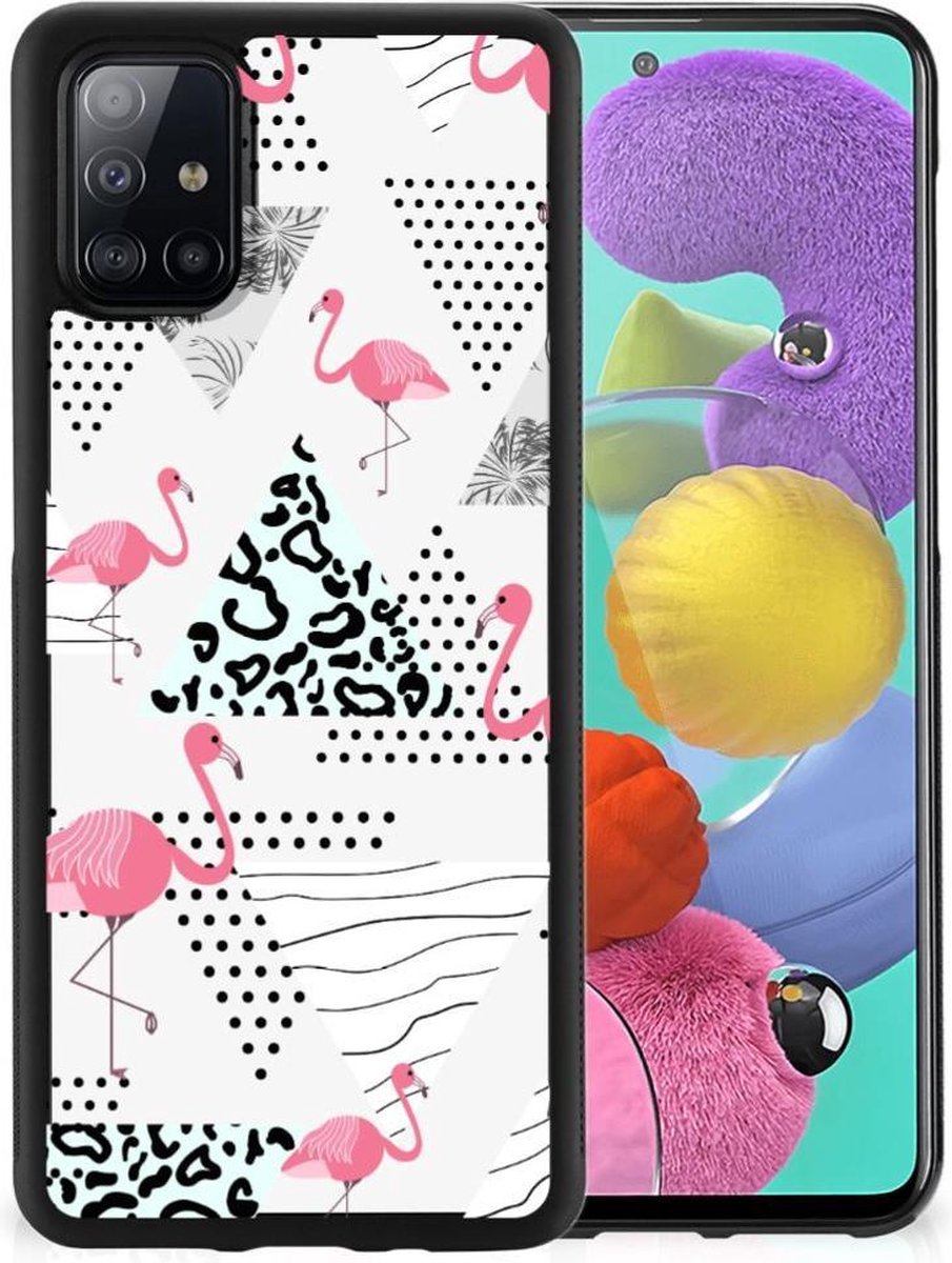 Samsung Galaxy A51 Back Cover Flamingo Triangle