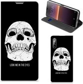GSM Hoesje Sony Xperia L4 Bookcase Skull Eyes
