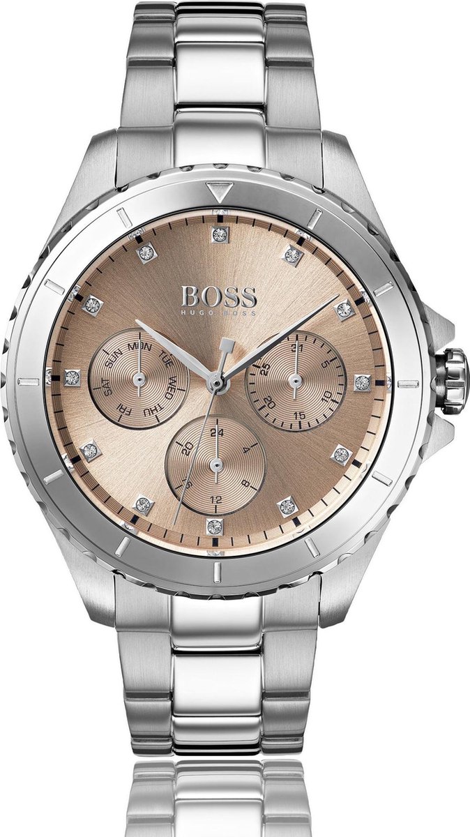 Hugo Boss - 1502444 - Vrouwen - Horloge - RVS - Zilverkleurig - Ø 38 mm