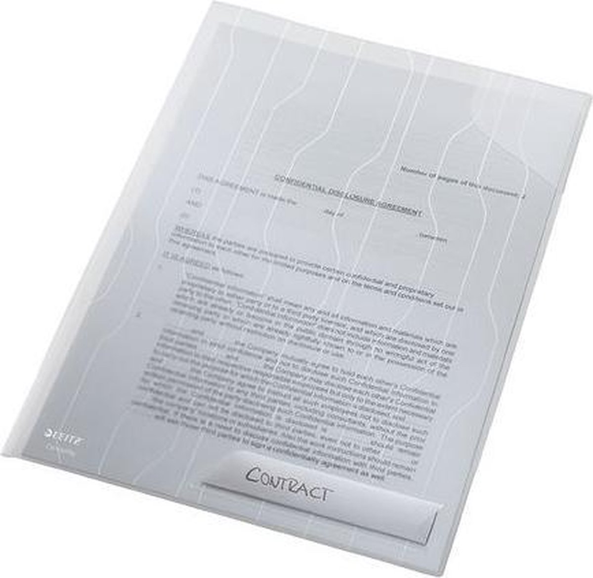 Combifile leitz harde rug a4 pp transparant