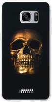 Samsung Galaxy S7 Edge Hoesje Transparant TPU Case - Gold Skull #ffffff