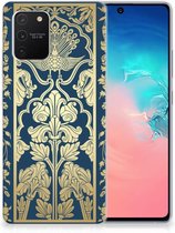 Back Cover Siliconen Hoesje Geschikt voor Samsung Galaxy S10 Lite Hoesje Customize Golden Flowers