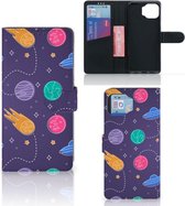 Smartphone Hoesje Motorola Moto G 5G Plus Flip Case Portemonnee Space