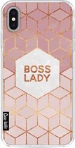 Casetastic Apple iPhone XS Max Hoesje - Softcover Hoesje met Design - Boss Lady Print